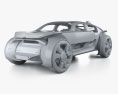 Citroen 19 19 з детальним інтер'єром 2022 3D модель clay render