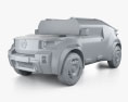 Citroen Oli 2024 3d model clay render
