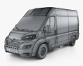 Citroen Jumper Kastenwagen L2H2 2018 3D-Modell wire render