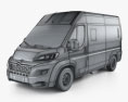 Citroen Jumper Passenger Van L2H2 2018 3D模型 wire render