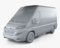 Citroen Jumper Passenger Van L2H2 2018 3D模型 clay render