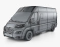 Citroen Jumper Passenger Van L3H2 2018 3D模型 wire render