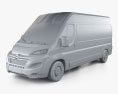 Citroen Jumper Passenger Van L3H2 2018 3D模型 clay render