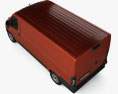 Citroen e-Jumper 厢式货车 L2H1 2024 3D模型 顶视图