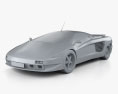Cizeta-Moroder V16T 1995 3D 모델  clay render