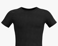 Camiseta preta Modelo 3d