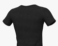 Черная футболка 3D модель