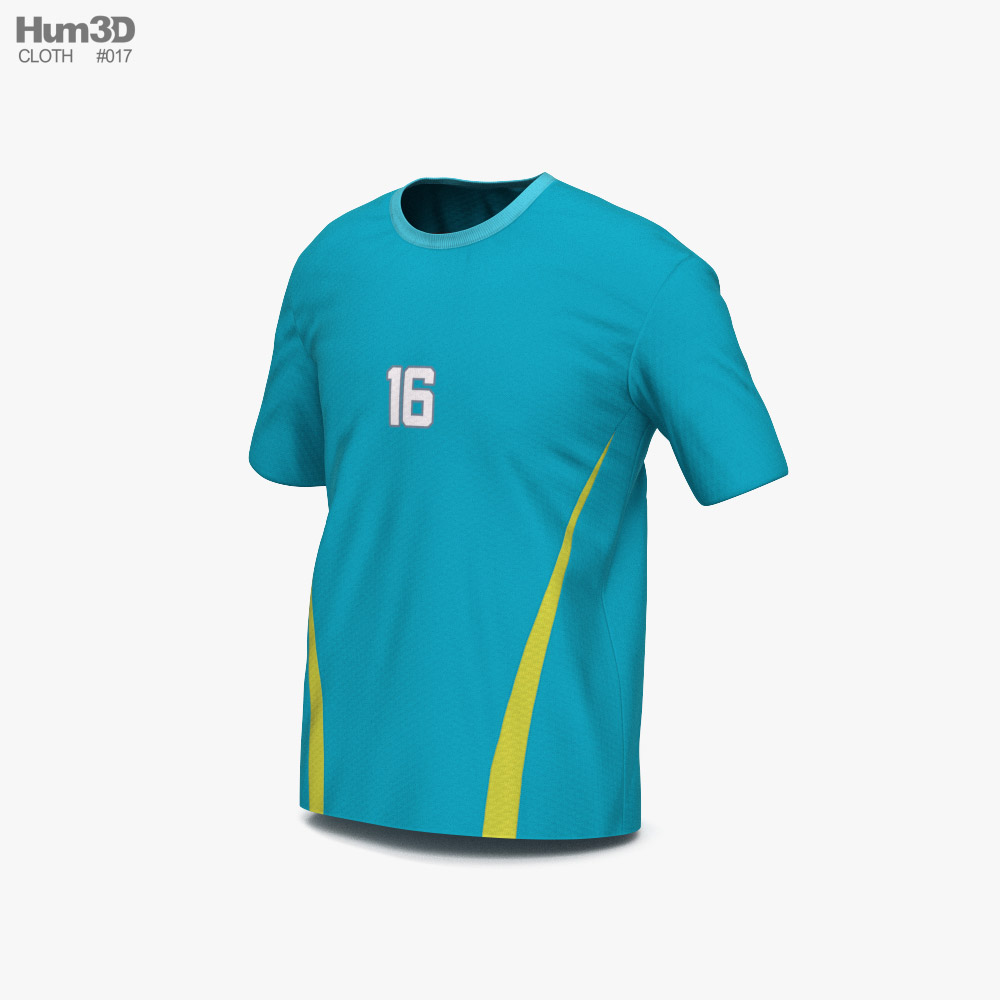 Camisa de futebol Modelo 3d