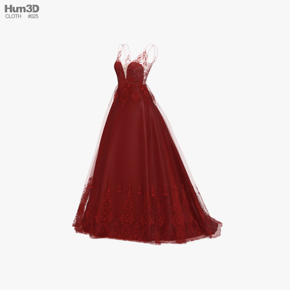 Gown Modèle 3D