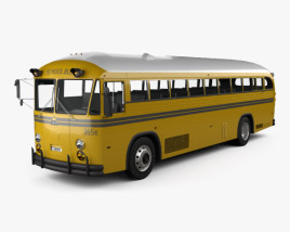 Crown Supercoach bus 1977 3D model