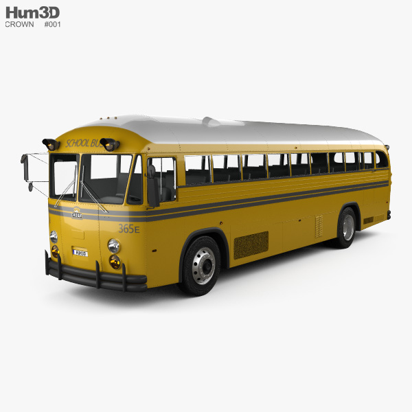 Crown Supercoach Autobus 1977 Modello 3D