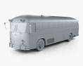 Crown Supercoach bus 1977 3d model clay render