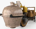 Cugnot Fardier a vapeur 1771 3D 모델 