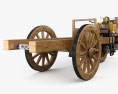 Cugnot Fardier a vapeur 1771 3Dモデル