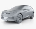 Cupra Tavascan 2022 3D модель clay render
