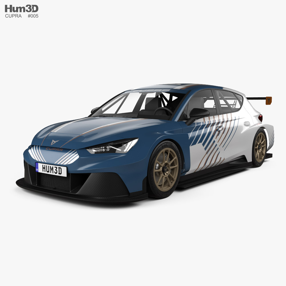 Cupra Leon e-Racer 2022 3D模型