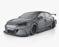 Cupra Leon e-Racer 2022 3D模型 wire render