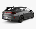 Cupra Leon sportstourer eHybrid 2024 3D-Modell Rückansicht