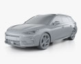 Cupra Leon sportstourer eHybrid 2024 3D-Modell clay render