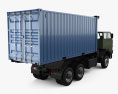 DAC 33-320 DFA Container Truck 1999 3D-Modell Rückansicht