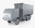 DAC 33-320 DFA Container Truck 1999 Modelo 3D clay render