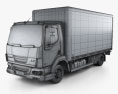 DAF LF Delivery Truck 2014 3D 모델  wire render