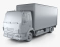 DAF LF Delivery Truck 2014 3D 모델  clay render