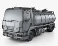 DAF LF Tanker Truck 2014 3d model wire render