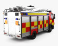 DAF LF Feuerwehrauto 2014 3D-Modell Rückansicht