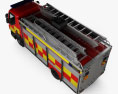 DAF LF Camion dei Pompieri 2014 Modello 3D vista dall'alto