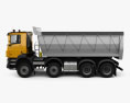 DAF CF 自卸式卡车 2013 3D模型 侧视图