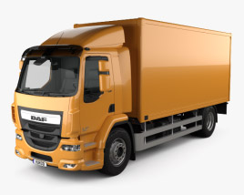 3D model of DAF LF Box Truck 2016
