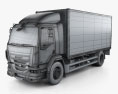 DAF LF Box Truck 2016 Modello 3D wire render