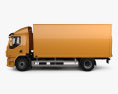 DAF LF Box Truck 2016 Modello 3D vista laterale
