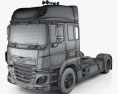 DAF CF 트랙터 트럭 2016 3D 모델  wire render