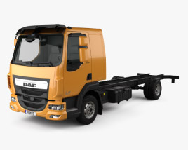 3D model of DAF LF Chassis Truck 2016