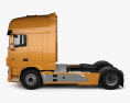 DAF XF Tractor Truck 2016 3d model side view