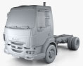 DAF LF 250 섀시 트럭 2016 3D 모델  clay render