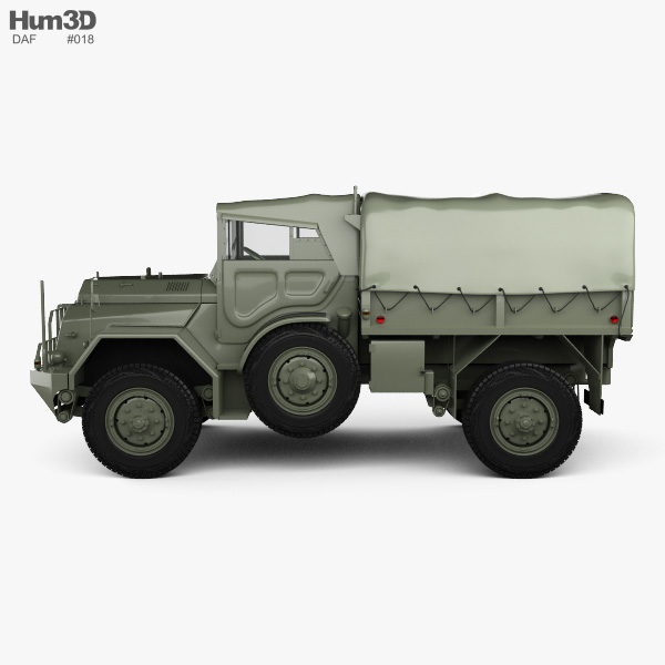 ZiL 131 Caminhão do Exército 1966 3D model - Baixar Militar no