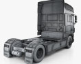DAF XF 510 트랙터 트럭 2축 인테리어 가 있는 2016 3D 모델 