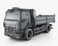DAF LF Tipper Truck 2016 Modelo 3D wire render