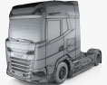 DAF XG Plus FTG Tractor Truck 2-axle 2022 3d model wire render