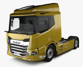 DAF XD FT 트랙터 트럭 2축 2021 3D 모델 