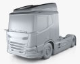 DAF XD FT Camion Tracteur 2 essieux 2021 Modèle 3d clay render
