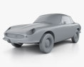 DKW Malzoni GT 1966 3d model clay render