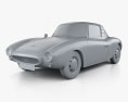 DKW 3=6 Monza 1956 3d model clay render