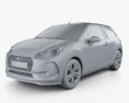 DS3 Chic Сabriolet 2019 3d model clay render