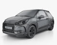 DS3 Chic ハッチバック 2019 3Dモデル wire render