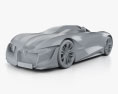 DS X E-Tense 2019 3D модель clay render