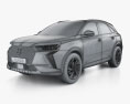 DS 7 E-Tense 4x4 Performance Line 2024 3D-Modell wire render
